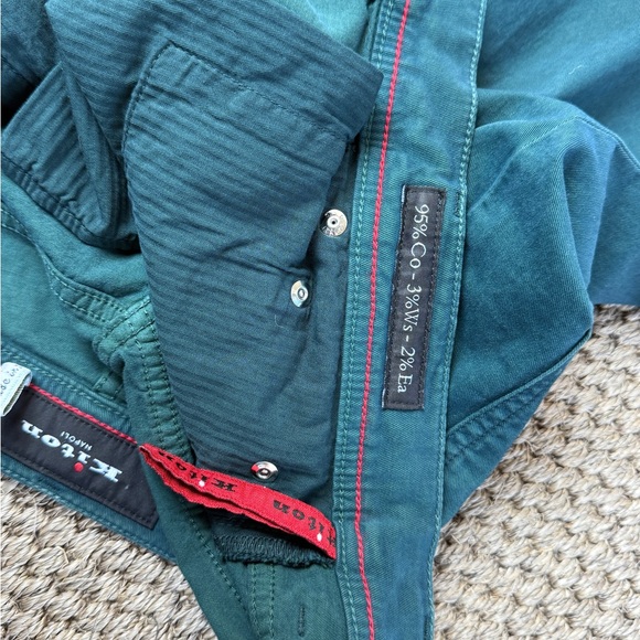 Kiton Teal Green Denim Jeans Men’s Size 32 Napoli, Italy - Picture 15 of 16